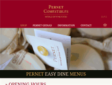 Tablet Screenshot of pernet-comestibles.ch